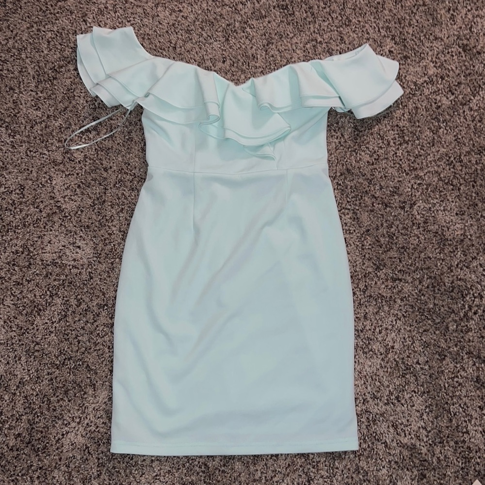 Off the shoulder ruffle dress